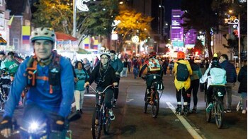 La Ciclovía Nocturna de Navidad