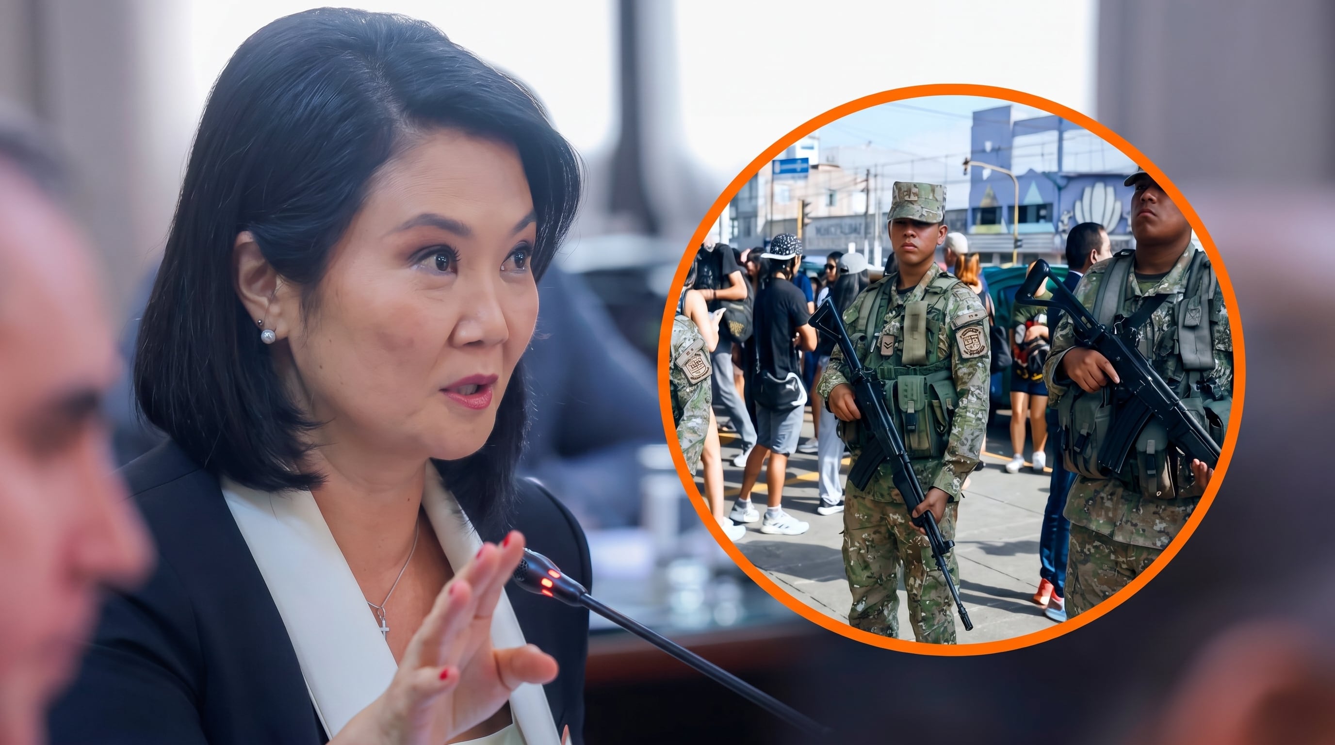 Presidenta Keiko Fujimori confirma el despliegue de las Fuerzas Armadas en las calles y el transporte