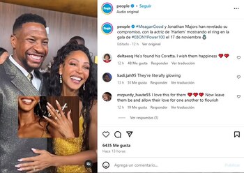 Jonathan Majors y Meagan Good