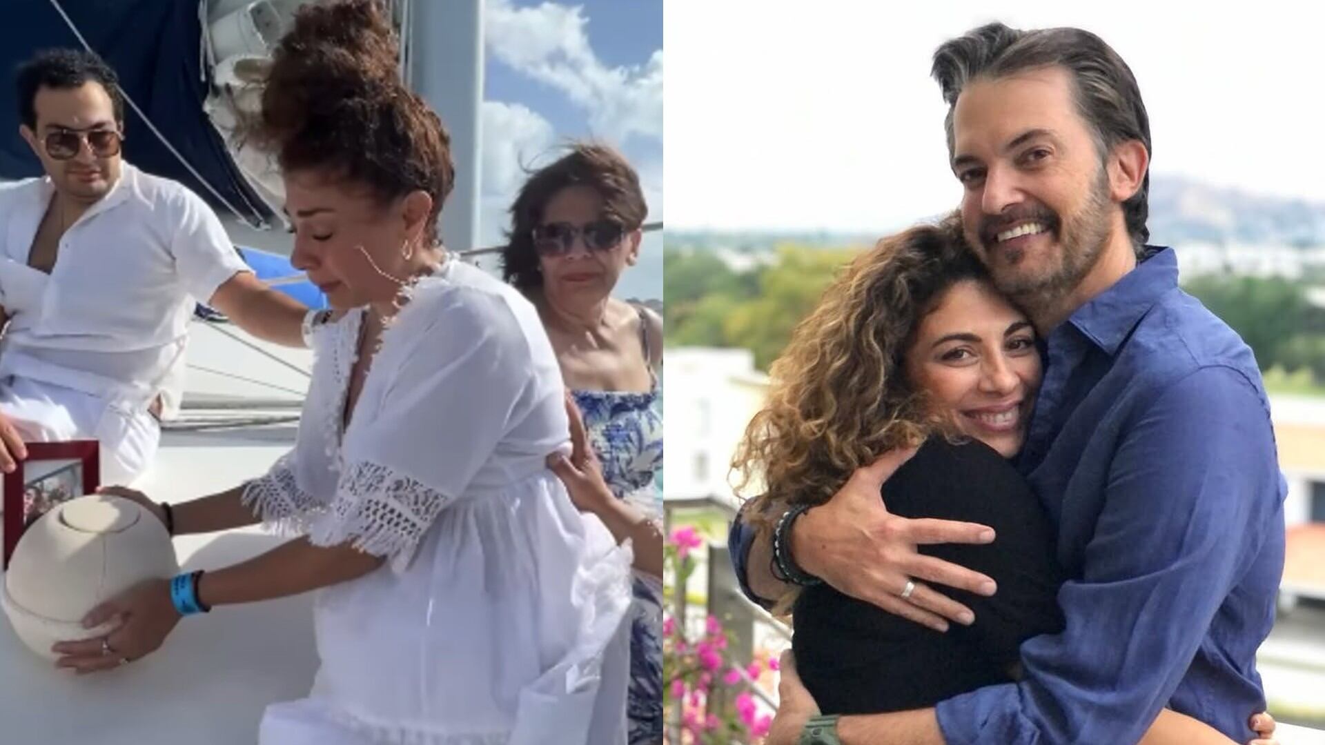 Anna Ferro es duramente criticada por arrojar las cenizas de Fernando del Solar al mar sin incluir a sus hijos. (Instagram)