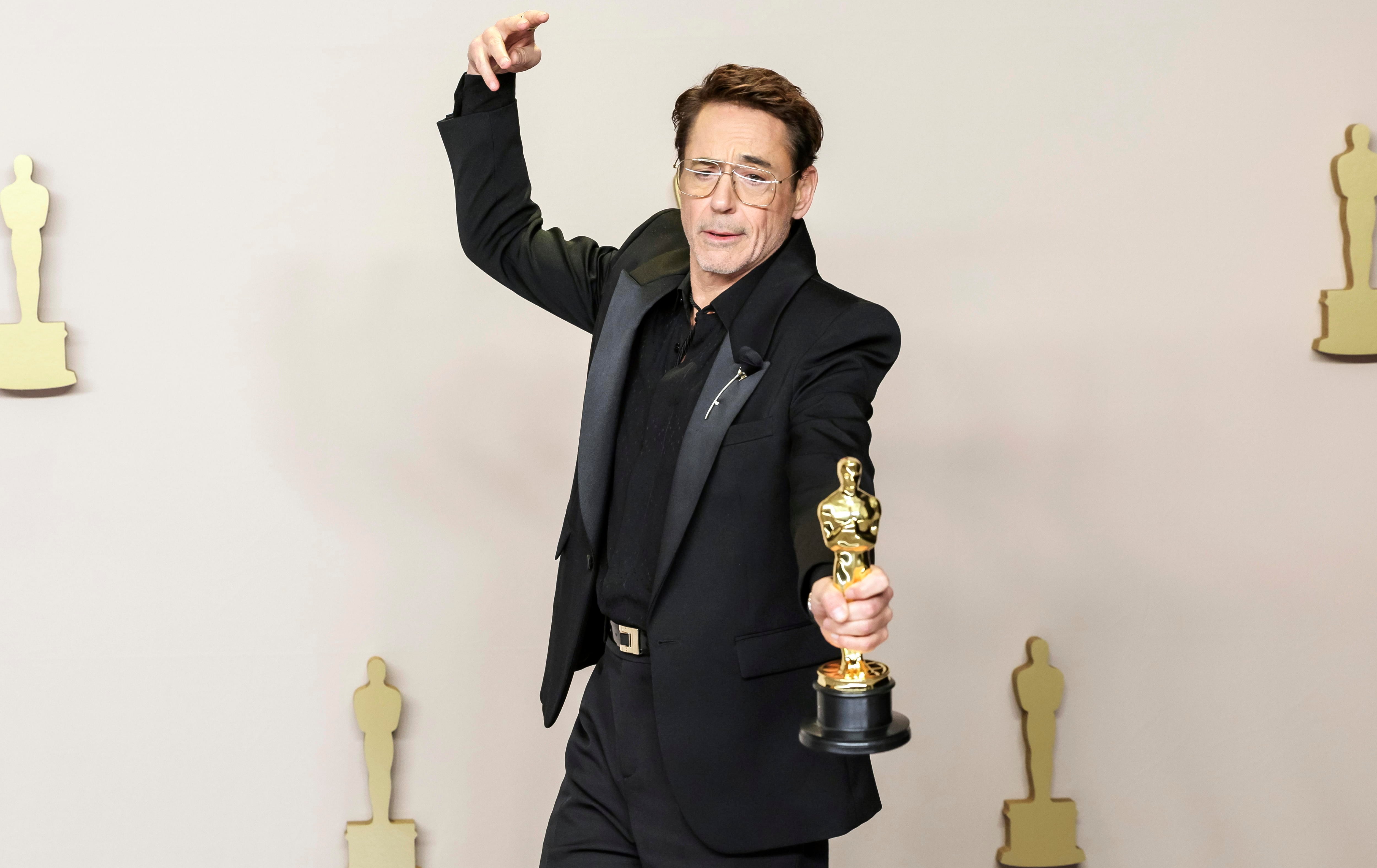 Robert Downey Jr. ganó su primer Premio Oscar en 2024. (EFE/EPA/ALLISON DINNER)