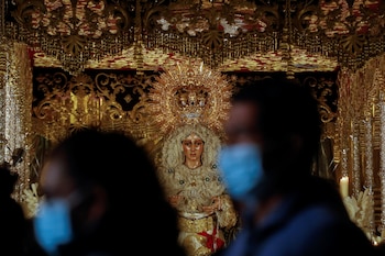 María Santisima de la Esperanza Macarena en Madrid REUTERS/Susana Vera
