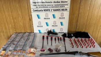 El botín que les encontraron