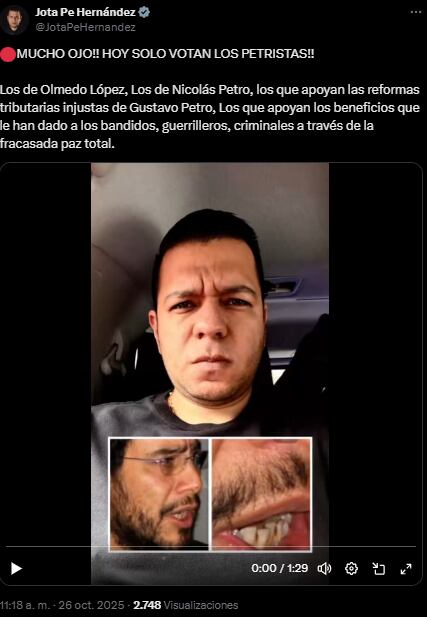 El senador Jota Pe Hernández emergió como uno de los críticos más vehementes del proceso consultivo del Pacto Histórico - crédito @JotaPeHernandez