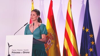 La princesa Leonor pronunciando su