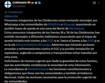 Corpades exige a autoridades verificar