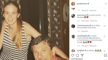 Post en Instagram de Geraldine