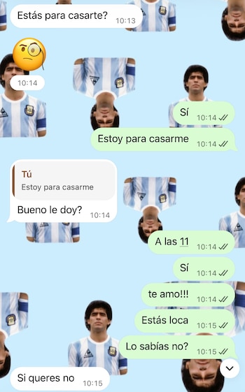 La decisión tomó forma en una fecha precisa: Sindy Ramírez le envió a la periodista el turno para casarse (Gentileza de Cannataro)