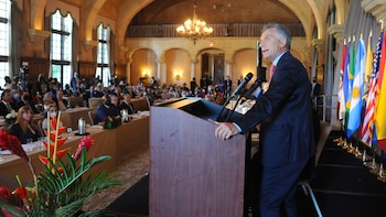 Mauricio Macri en el foro