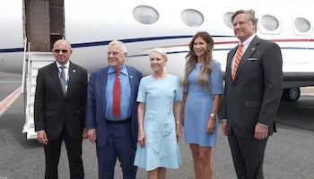 Estados Unidos participa en la investidura de Laura Fernández con una delegación encabezada por el vicesecretario de Estado y funcionarios clave. Crédito: Presidencia de la República