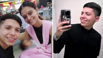 El joven trabajaba como repartidor en una reconocida plataforma de domicilios en Estados Unidos, y con los ingresos sostenía a su familia: su pareja y su hija - crédito Facebook