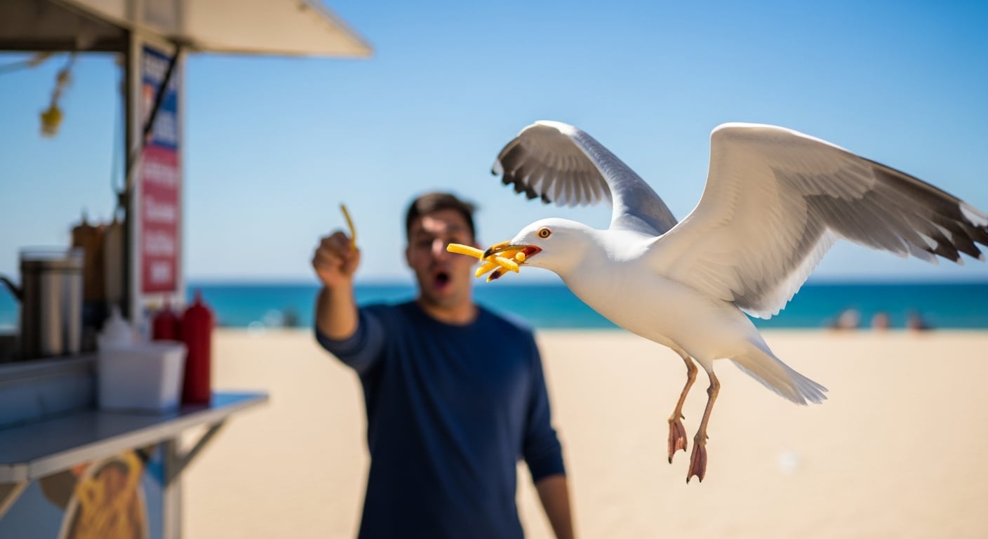 Qué hacer y cómo evitar que una gaviota robe la comida