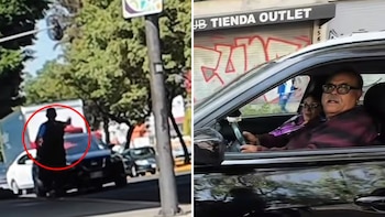 Motociclista salva a conductor de ser asaltado por la trampa de la ‘llanta ponchada’ en CDMX: “Jefe, súbase, lo van a robar”