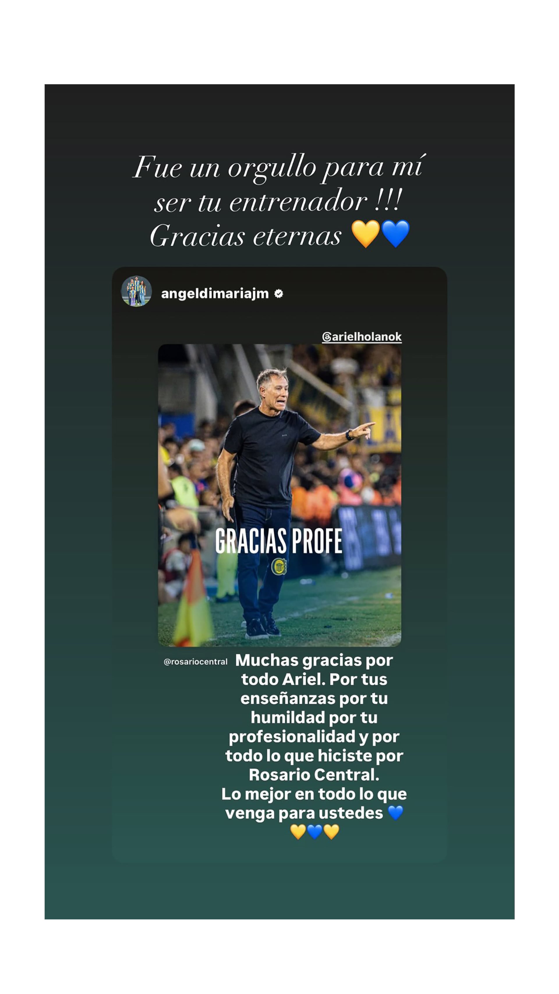 La respuesta de Holan a Di María