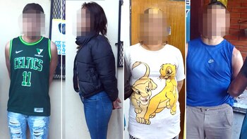 Los cuatro detenidos en la
