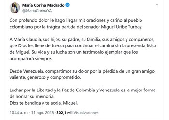 El mensaje de María Corina