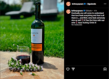 Britney Spears y su posteo