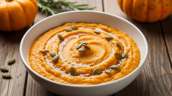 Sopa fría de calabaza con