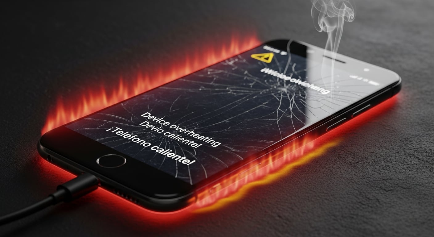 Es clave evitar usar el dispositivo cuando está muy caliente o botando humo. (Imagen Ilustrativa Infobae)