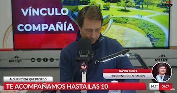 Javier Milei entrevistado por Radio Mitre