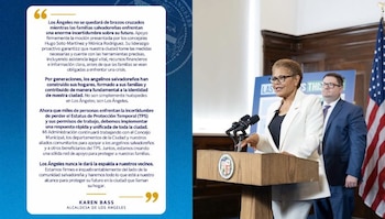 La alcaldesa Karen Bass respaldó la moción y pidió una red coordinada de asistencia para salvadoreños y otros beneficiarios del TPS en Los Ángeles. (Cortesía: Karen Bass)