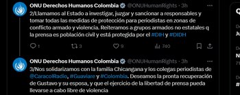 Pronunciamiento de la ONU rechazando