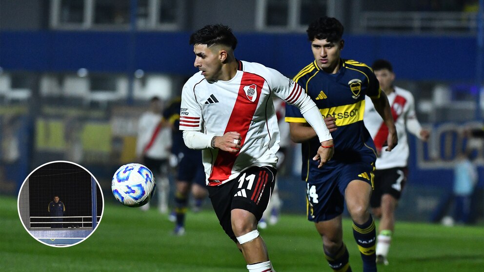 Boca and River tied in the reserve superclassic under the watchful eye of Riquelme