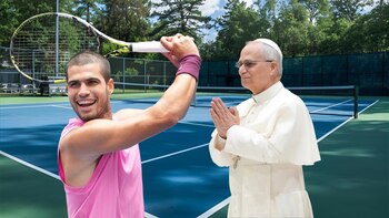 Carlos Alcaraz y el Papa