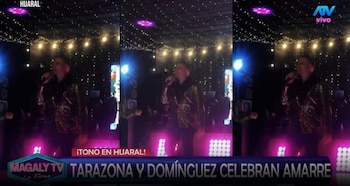 La canción que sorprendió en la boda de Karla Tarazona y provocó carcajadas en el set de Magaly. Captura: Magaly TV La Firme.