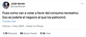 Trino de Julián Román sobre