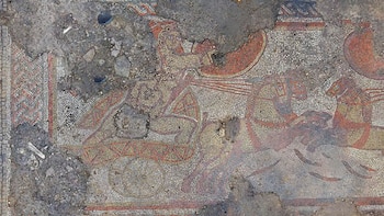 El hallazgo de un mosaico