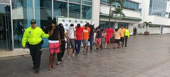 Motoladrones fueron capturados en Cali - crédito Alcaldía de Cali