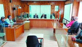 Imagen del juicio: la sala