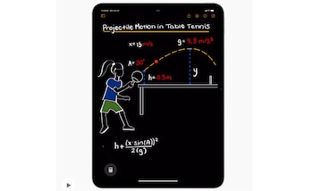 Los usuarios pueden tomar notas de temas de matemáticas fácilmente. (Apple)