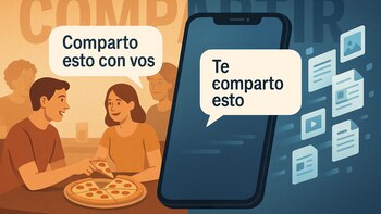 ¿Está bien decir “me compartió”