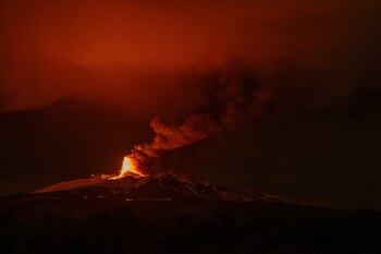 El Monte Etna, el volcán