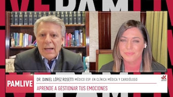 Pamela David, con el doctor Daniel López Rosetti: “El estrés psicosocial es una pandemia paralela”