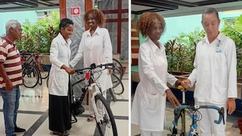 “Homenaje a los trabajadores destacados”: un hospital de Cuba generó indignación al entregar bicicletas al personal de salud