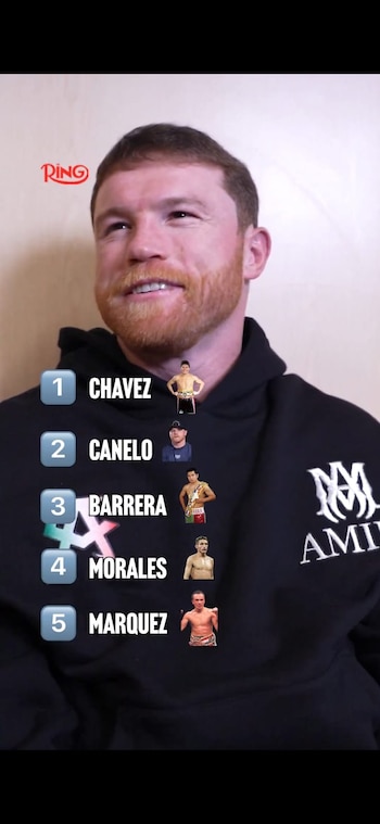 En una dinámica con The Ring, Saúl Álvarez acomodó a cinco peleadores mexicanos según su relevancia (The Ring)