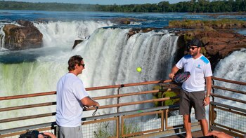 Nalbandian y Acasuso durante una
