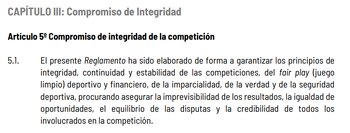 Artículo 5 del reglamento de