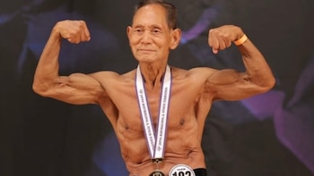 De rutinas de tres horas a una dieta sin carne: cómo un fisicoculturista de 90 años sigue ganando títulos