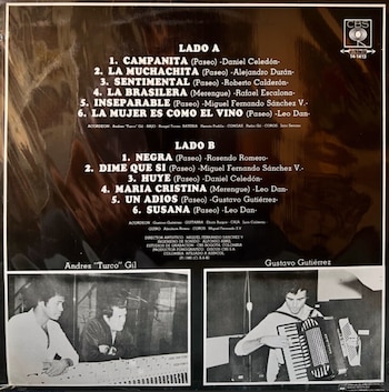 El álbum cuenta con la participación de los iconos de la cultura musical colombiana Rafael Escalona - crédito: CBS