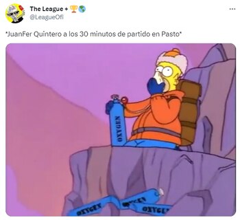 Los mejores memes que dejó la derrota de Junior y la victoria de Millonarios por la quinta jornada de la Liga BetPlay. @LeagueOfi/Twitter.