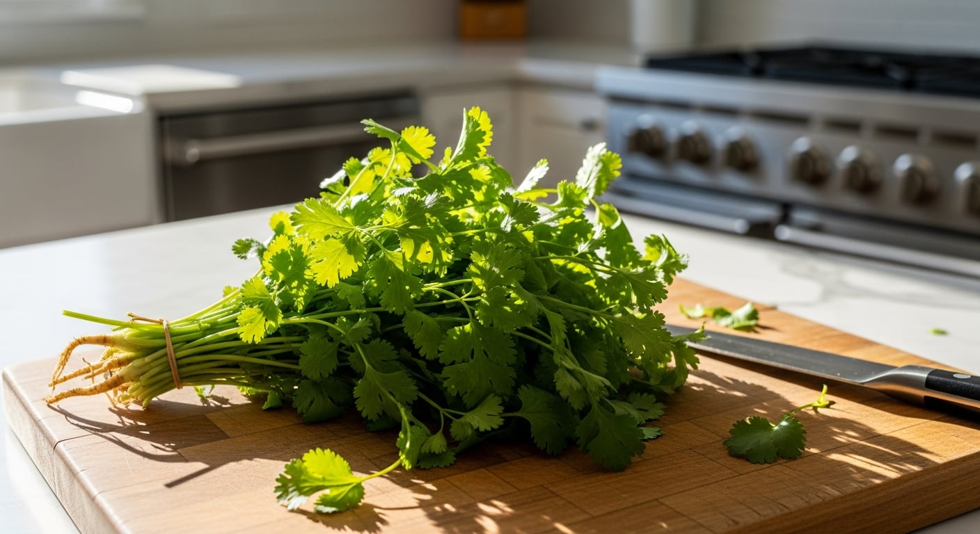 El cilantro contribuye a la protección cardiovascular y mental gracias a su riqueza en vitaminas y fitoquímicos. (Imagen Ilustrativa Infobae)