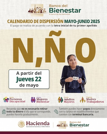 La entrega del pago bimestral