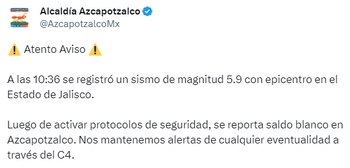 La alcaldía Azcapotzalco reportó saldo