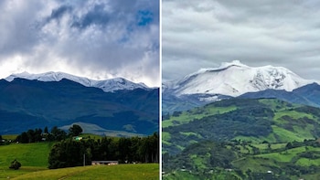 Impresionantes imágenes de la nieve sobre el volcán Puracé se toman las redes: así fue captado el fenómeno por habitantes y visitantes del departamento del Cauca