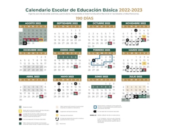 Calendario oficial del ciclo escolar
