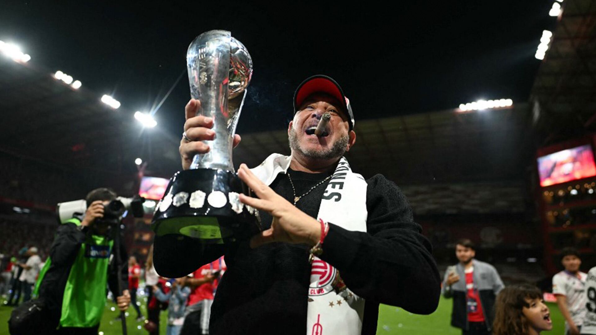 El DT argentino Antonio Mohamed, campeón con el Toluca.Crédito AFP